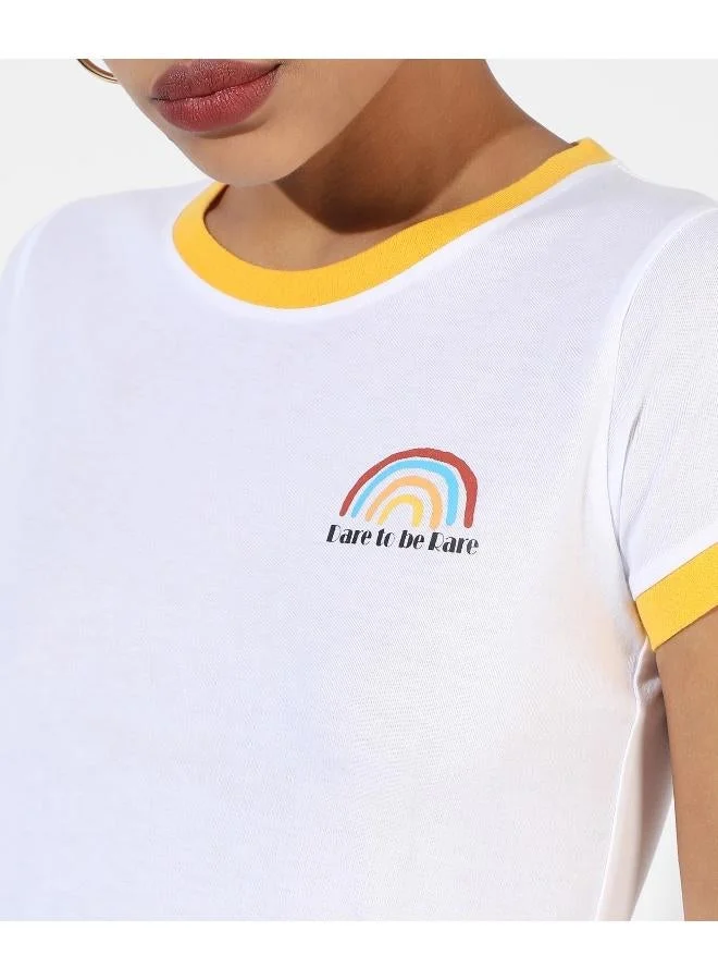 Pinacolada  Women's White Printed Regular Fit Top for Women | Best Price UAE